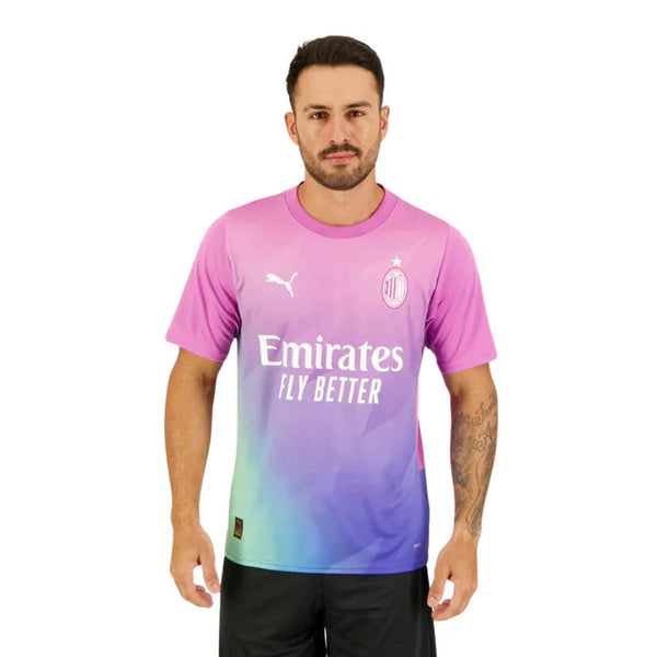 Camisa Ac Milan 23/24 Third Puma Torcedor - Rosa