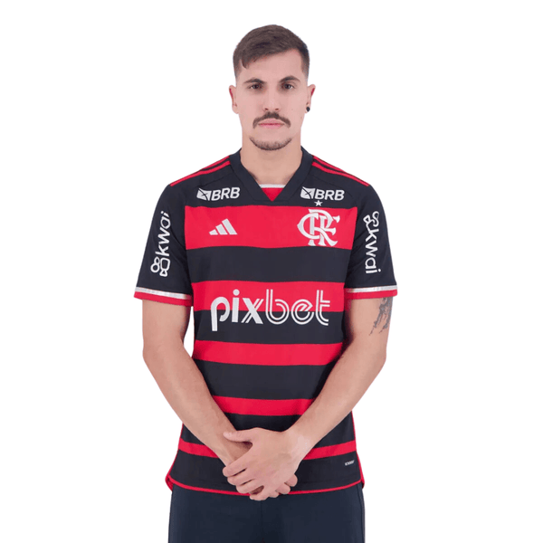 Camisa Flamengo I 2024/25 Com Patrocínio Masculina